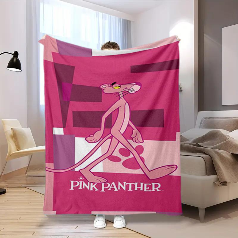 Pink Panther Print Blanket Sofa Blanket Home Decor Outdoor Plush Blanket Machine Washable Christmas Gifts
