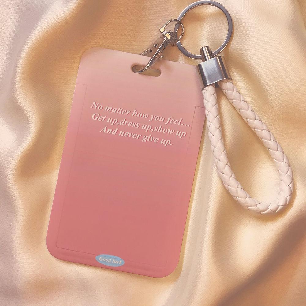 Чехол с мультяшным принтом, идентификационная бирка, чехол для рабочей карты с эластичным ремешком на запястье, держатель для бейджа, чехол для деловой карты доступа