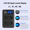 Portable LP-E12 LP E12 LCD Dual Channel USB Battery Charger for EOS M EOS Rebel SL1 EOS 100D Stay Powered