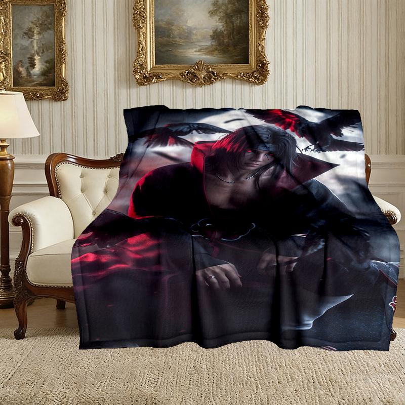 1pc Comfortable Home Print Throw Blanket, naruto Blanket For Bed and Sofa Use, Special Present For Family