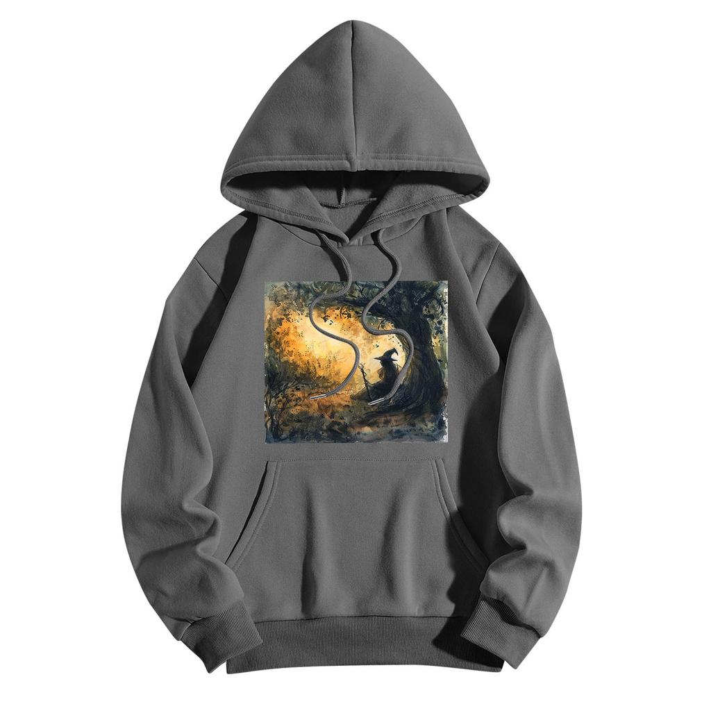 Толстовки для девочек-подростков с длинным рукавом и принтом, повседневные толстовки с графическим принтом, пуловер на шнурке, симпатичная толстовка большого размера