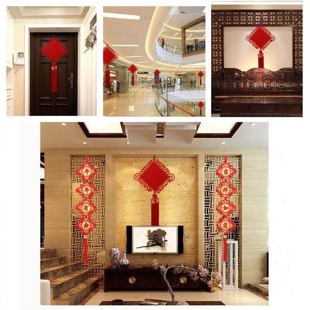 Hanging Decoration Red Chinese Knot New Year Decor Room Wall Ornament Spring Festival Pendants