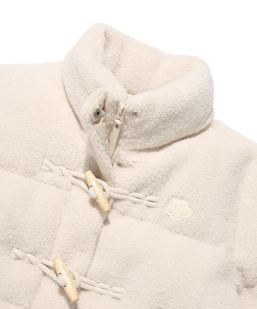 Wacky Willy Women'S Fleece Toggle Short Down Cream