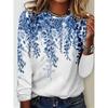Women's 3d Floral Print Long Sleeve T-Shirt Sweatshirt 2023 Fashion New Autumn Casual Harajuku Vintage Clothing Female Hoodies