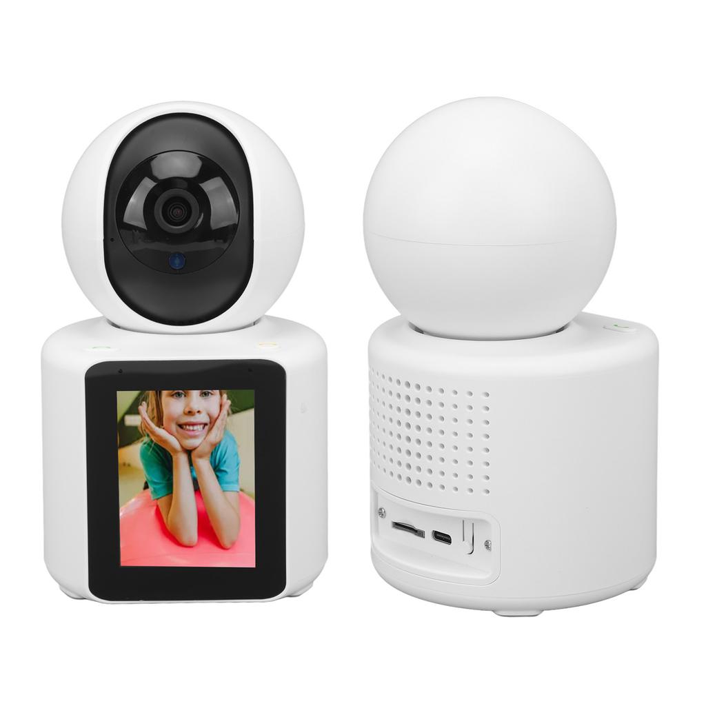 Smart Security Camera Night Vision Motion Detection 2 Way Video One Touch Calling 2.8inch IPS Screen Dual Microphone Baby Monitor for Home Indoor