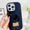 LZ12 Кот милый мультяшный мягкий чехол для телефона Samsung S24 Ultra S23 Plus S21 FE A16 A54 A34 A05 A06 Infinix Hot 40 30i защита объектива противоударный чехол