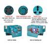 Переменный ток 220 В Для Makita/Ryobi/Bosch/Dewalt/Milwaukee 18 В Литиевая батарея Наружный инверторный генератор 200 Вт Инверторная мощность Светодиод