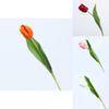 Искусственный цветок Премиум-класса Tulipa Gesneriana Для Декора Дома, Свадебной Фотографии и Декора Вечеринки