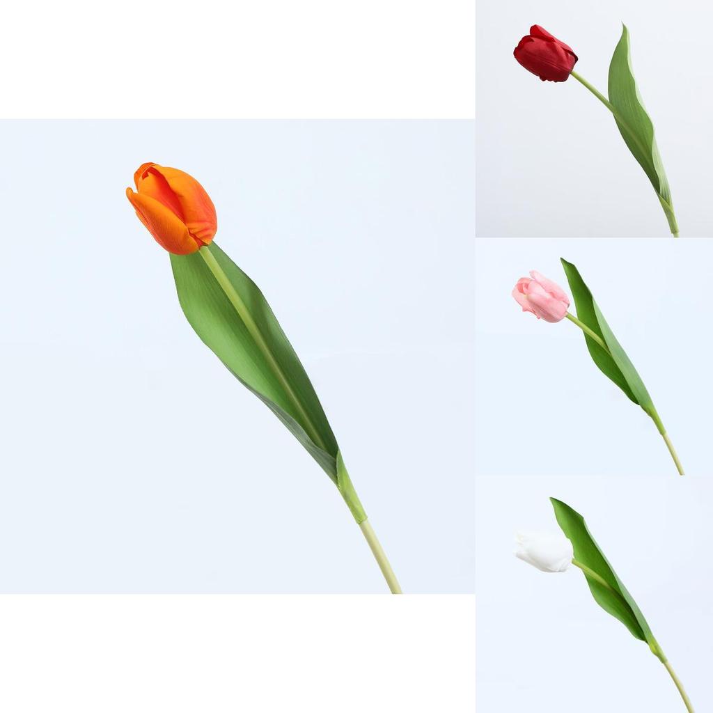 Искусственный цветок Премиум-класса Tulipa Gesneriana Для Декора Дома, Свадебной Фотографии и Декора Вечеринки