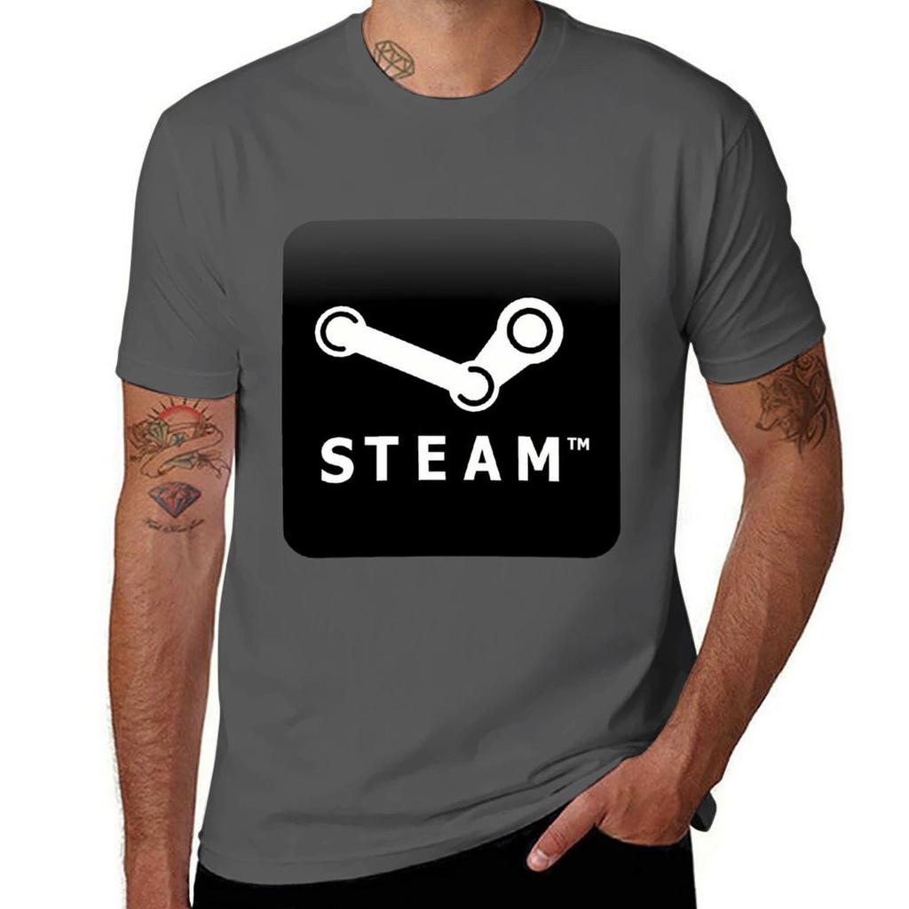 steam TShirt Classic Print Short Sleeve Shirt