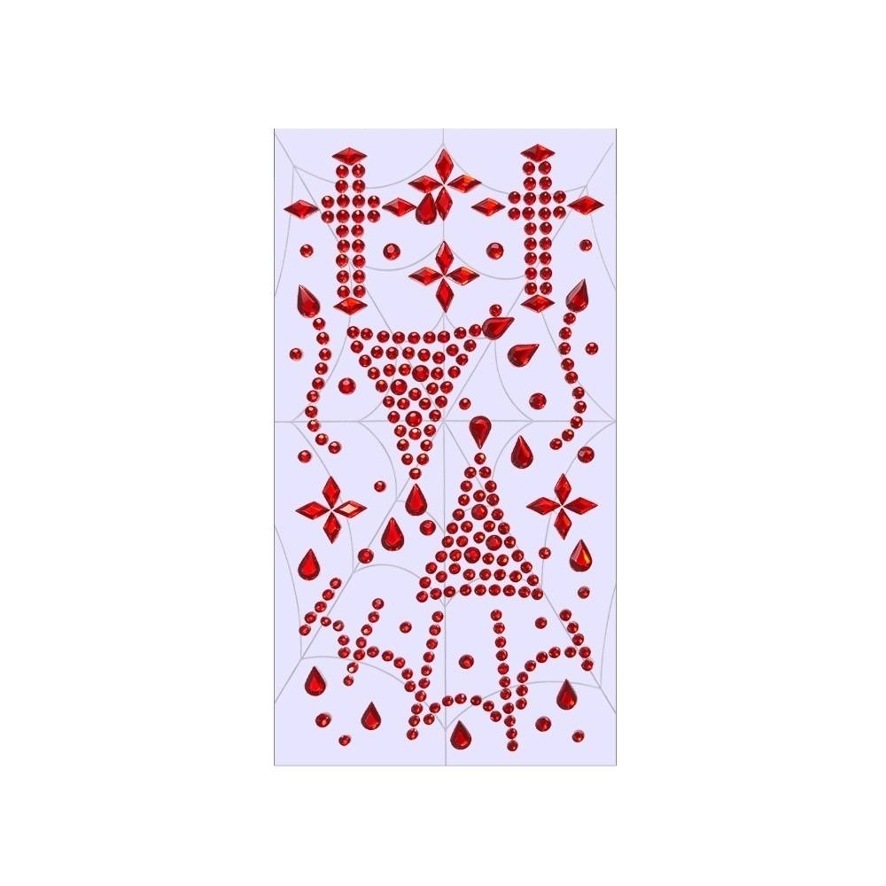 Makeup Crystal Tattoo Sticker Rhinestone Face Gem Sticker Halloween Party