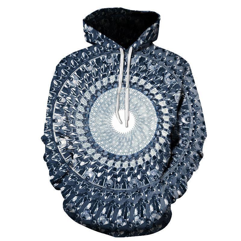 Винтажные толстовки с нерегулярным геометрическим узором, модные повседневные толстовки с длинным рукавом, простые трендовые толстовки с 3D-принтом, мужские свободные пуловеры