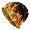 Bright Fire Cap Burning Hip Hop Adult Street Skullies Beanies Hat Spring Warm Thermal Elastic Bonnet Knit Hat