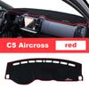 For Citroen C5 Aircross 2017-  Car Dashboard Cover Mat Avoid light Pad Sun Shade Dash Board Cover Carpets Accessories