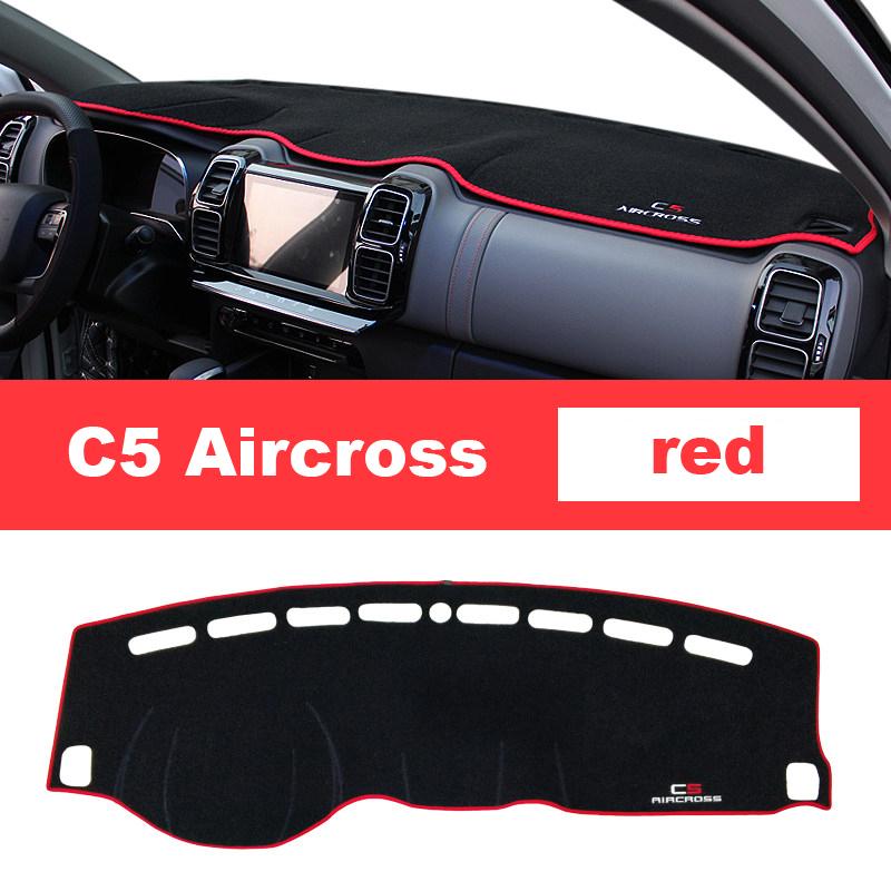 For Citroen C5 Aircross 2017- Car Dashboard Cover Mat Avoid light Pad Sun Shade Dash Board Cover Carpets Accessories
