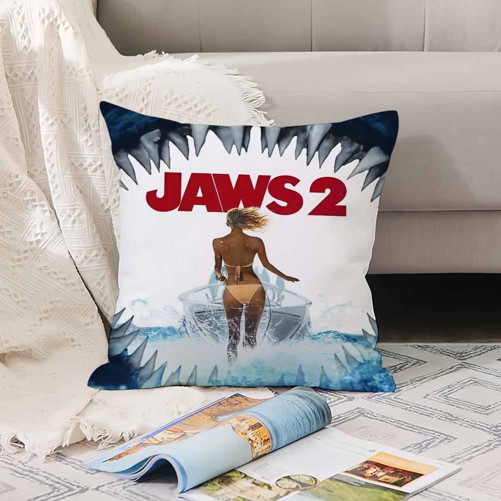 Чехол для подушки в стиле фильма ужасов J-Jaws Офисные подушки Подходят для дивана Автомобиля Спальни Декоративный чехол для подушки
