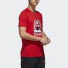 adidas Мужские футболки Neo Красная с круглым вырезом Умеренно прямой крой GK1482