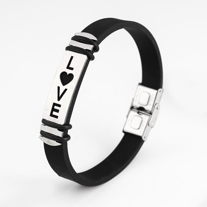 Готический титановый стальной браслет-манжета с застежкой для мужчин и женщин, крутые украшения для рук, простой черный браслет, праздничный подарок, аксессуары для браслета