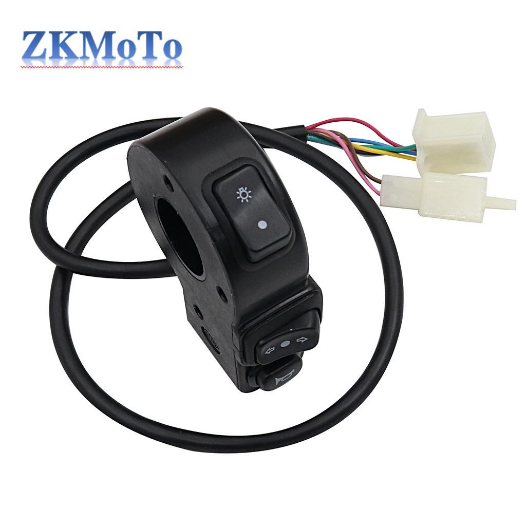Universal Motorcycle ATV 22mm Handlebars 3 In1 Switch Quad Headlights Turn Signal Horn ON/OFF Button For Honda Suzuki Kawasaki