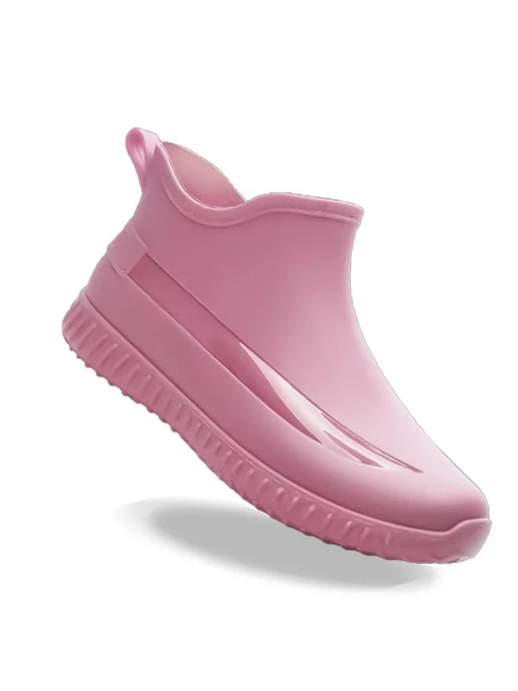 Women's Rain Boots Are Fashionable, Lightweight, Thick Soled, Wear-resistant, Rainproof, And Slip Resistant When Worn Externally