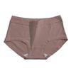 Fashionable Women's Mid-rise Breathable Butt-lifting Plain Cotton Large Size Triangle Panties