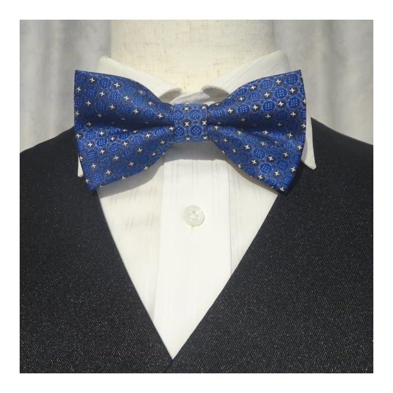 Used [CUFFSMANIA] Bow tie, one-touch hook type, easy to wear, for men, men, men, blue, blue, black, white, glitter, bow tie