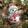Christmas Snowman Pendant Acrylic Cartoon Snowman Hanging Ornaments Holiday Christmas Tree Hanging Snowmen for Home Decor