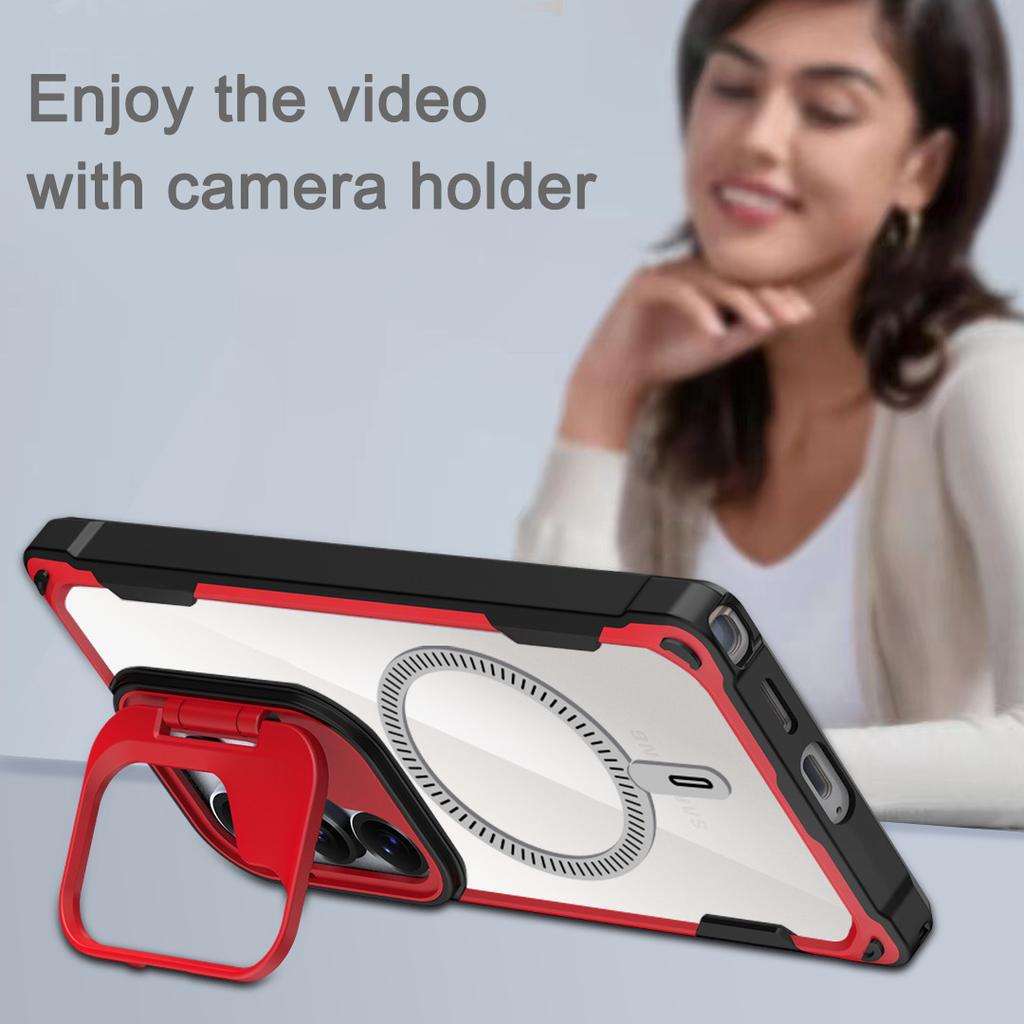 Модель щита из кости оракула подходит для мобильного чехла Samsung S25ultra S24PLUS с подставкой для объектива N52, магнитное поглощение, защита от падения