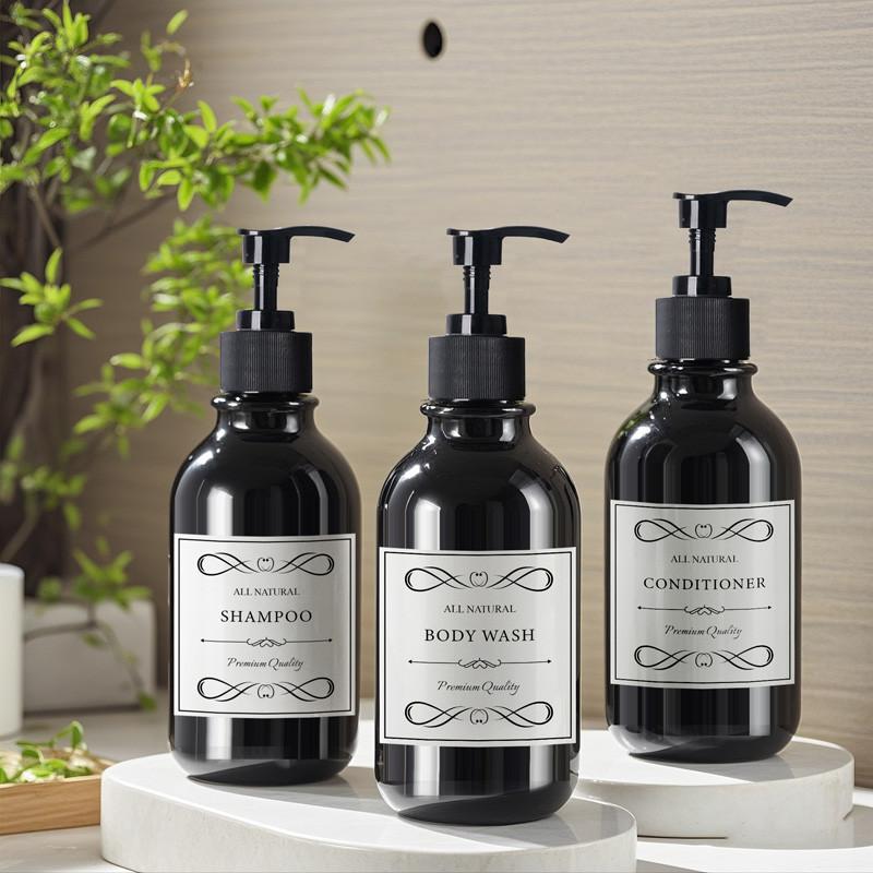 Бутылка для мыла HOT, дозатор для жидкого мыла, многоразовый шампунь, кондиционер, гель для душа, контейнер с этикеткой/стойкой