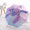 1pc Floral Turtle Automatic Opening/Closing Folding Umbrella with 8 Ribs,Windproof Portable Sunshade Umbrella Holiday gift yy260401043