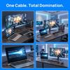 Зарядный кабель PD 240 Вт с двумя разъемами Type-C, 40 Гбит/с, 8K@60 Гц, USB4, шнур для передачи данных, быстрая зарядка, высокоскоростной, USB-C Male - Male