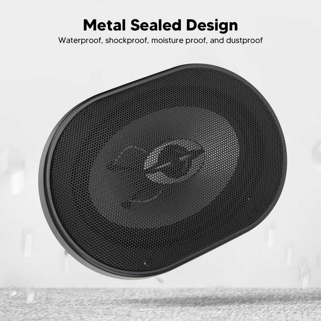 1 пара, 2-полосный коаксиальный динамик, 380 Вт, противоударный стереодинамик, универсальный для автомобиля, квадроцикла, мотоцикла, обновление динамика