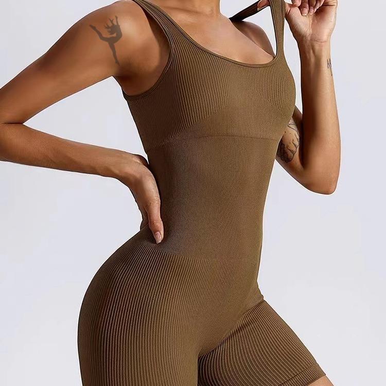 Threaded Jumpsuit Modern Dance Aerial Fitness Jumpsuit Quick Drying Running Yoga Jumpsuit For Women