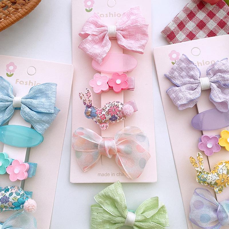 2-5pcs/set Baby Hairpin Cute Cartoon Animal Hair Clip for Kid Girl Korean Fashion Bang Side Clip for Children Hair Accessories