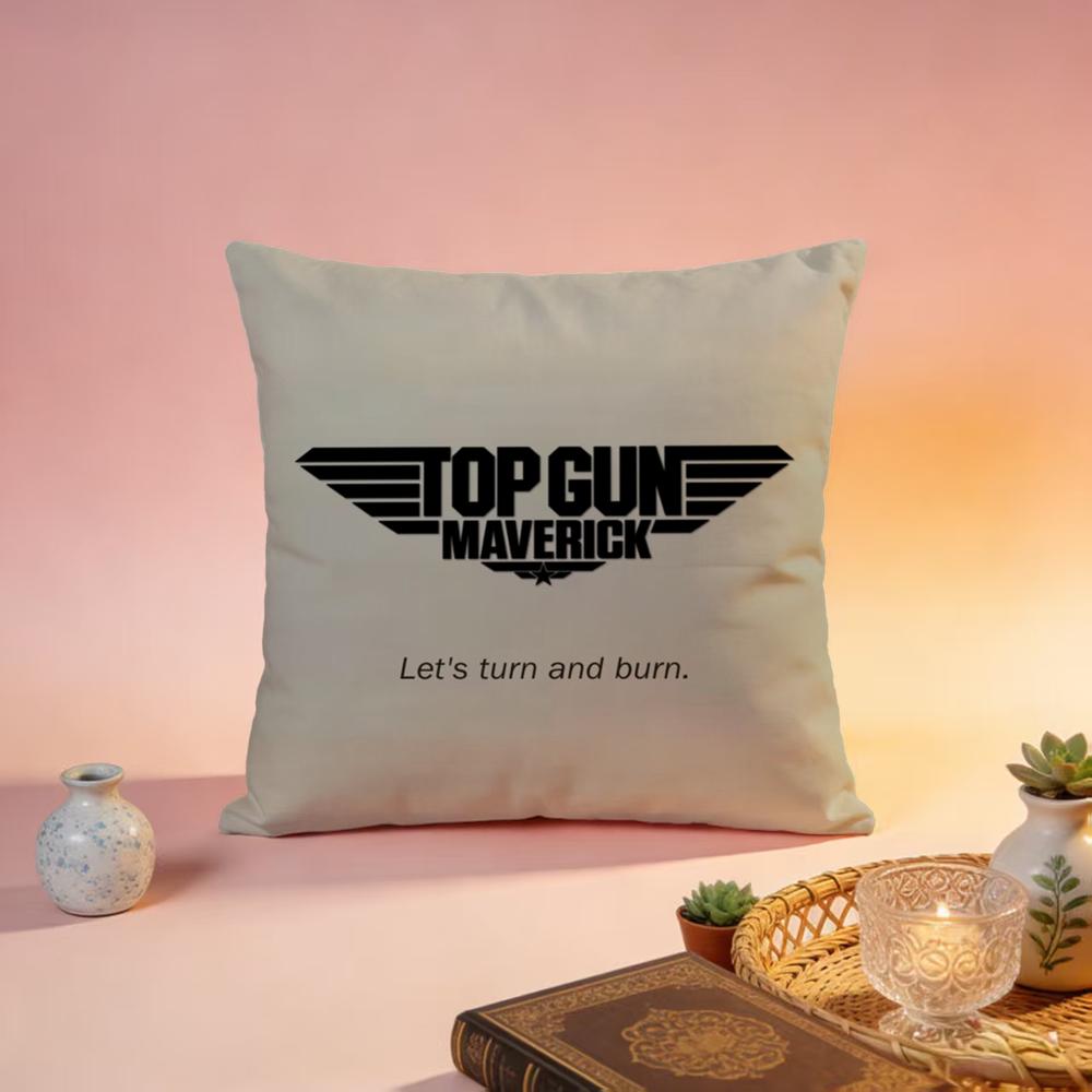 Fashion TTop Gunable Cushion Cover Premium SkinFriendly Pillow Case MultiPurpose for Home Office Travel