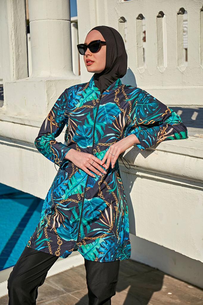 Женский Мусульманский Скромный Исламский Полный Чехол Буркини Пляжный Купальный Костюм Купальники Хиджаб Пляжная Одежда Купальник