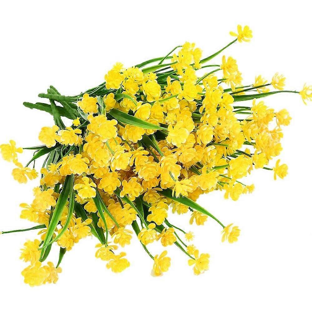 Outdoor Artificial Flowers UV Resistant 8 Bundle