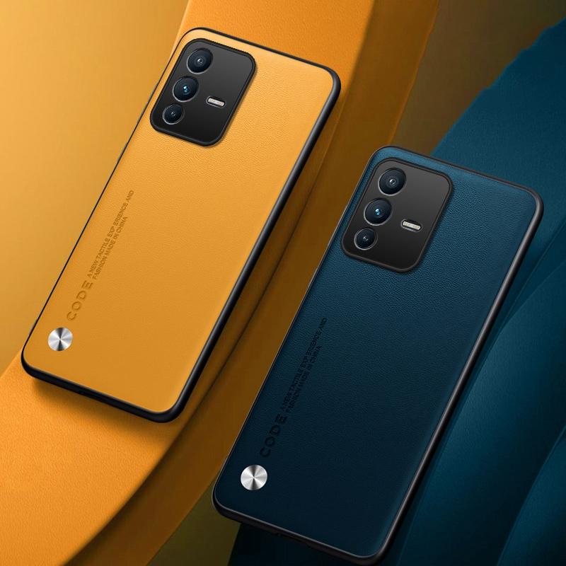 Роскошный чехол из искусственной кожи для Vivo V23 Pro V23E, задняя крышка, матовый силиконовый защитный чехол для телефона Vivo S12 Pro V23 E 5G Coque