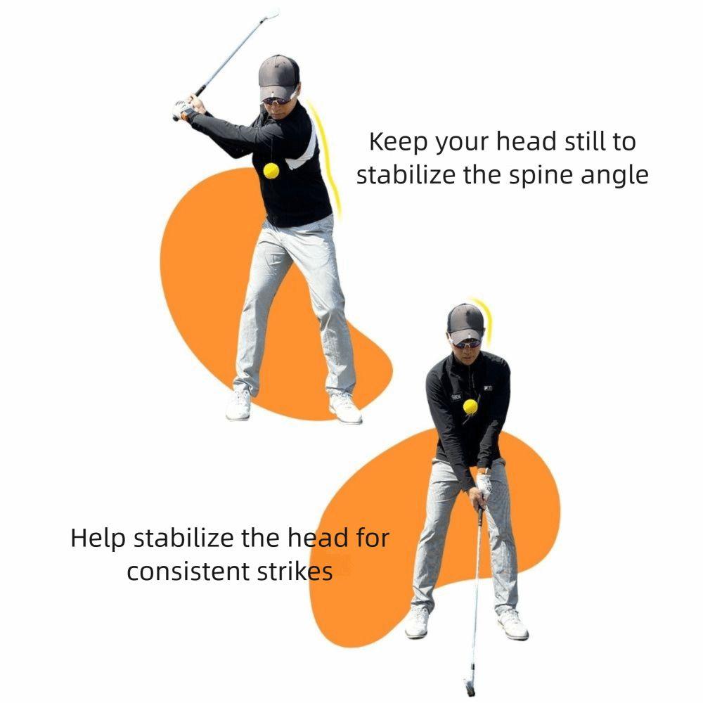 Rotation Training Golf Head Balance Trainer Adjustable Length Golf Swing Trainer Training Aid