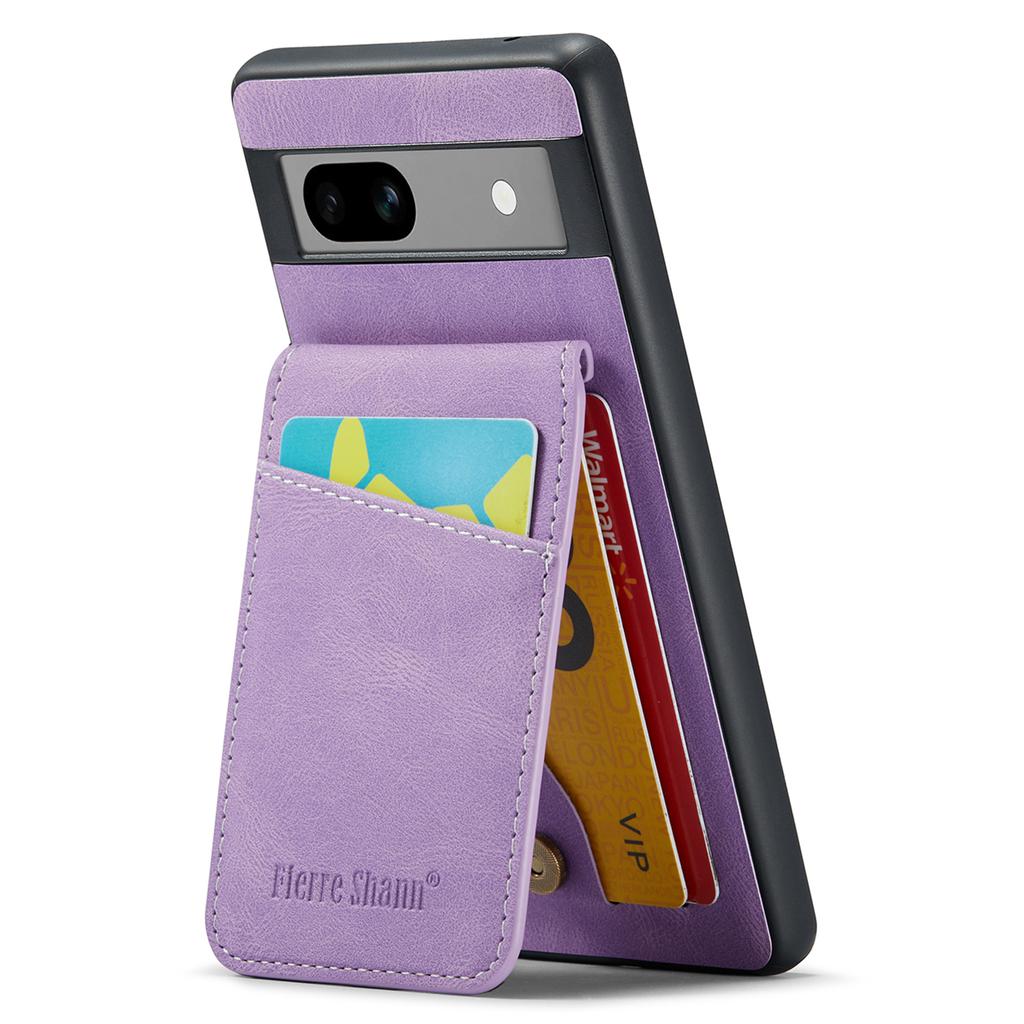 For Google Pixel 7a Case RFID Blocking Card Slots PU+TPU Mobile Phone Cover