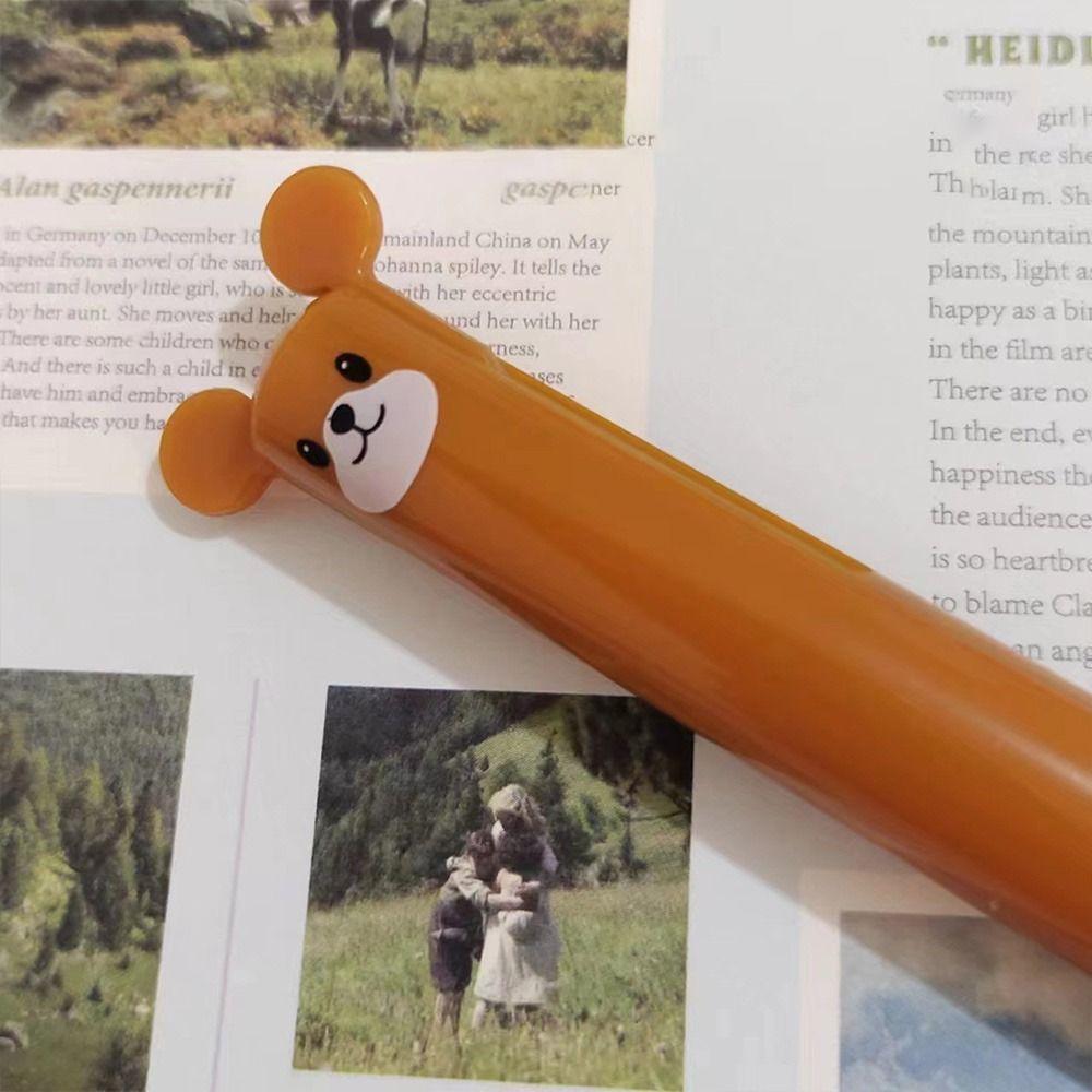 Black/Red Ink Animal Ear Pen 0.7mm Tip Gel Pen High Quality Signature Pen  Student