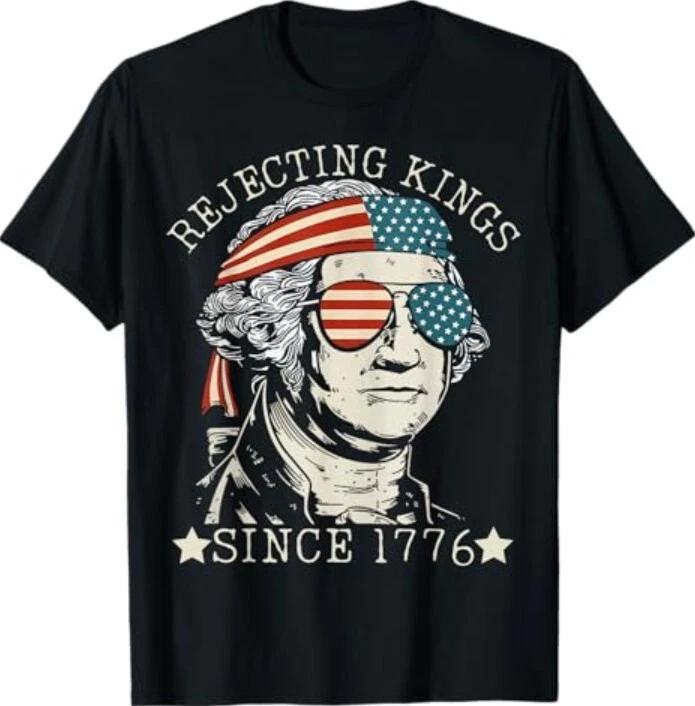 Rejecting Kings Since 1776 We The People george washington T-Shirt