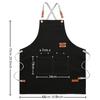 Водонепроницаемый холщовый фартук с перекрещивающимися лямками: Маслостойкая, грязеотталкивающая рабочая одежда для кухни и общественного питания