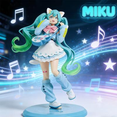 19 см В наличии Taito Fancy Ver Хацунэ Мику Модная фигурка Аниме фигурка Модель Коллекционная фигурка Игрушки для детей
