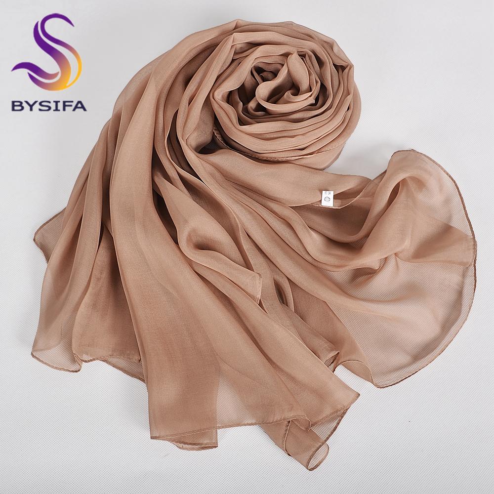 [BYSIFA] Осень Зима Фиолетово-Серый Большой Шарф Шаль Женская Мода 100% Шелк Тутового Шелкопряда Длинные Шарфы Весна Осень Шелковый Шарф Кейп