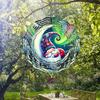 Durable Metal Garden Decor Whimsical Sleeping Gnome 3D Wind Spinner Vibrant Nighttime Design Perfect for Outdoor Yard and Garden Decoration