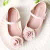 Big Flowers Elegant Princess Shoes 2024 Solid Color Spring and Summer New Children Flats for Party Wedding Shows Versatile Kids