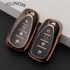 TPU 4/5 Buttons TPU Car Key Case Cover Fob For Chevrolet 2017-2019 Chevy Malibu Camaro Cruze Traverse Sonic Volt Bolt Equinox