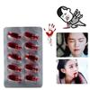 10 Pcs Fake Blood Capsules Party Props Toy Artificial Spoof Halloween Cosplay Starch Bloody Tool for Makeup Decorations Plasma