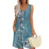 Womens Casual Sleeveless Jumpsuit Tank Top Jumpsuit Shorts Rompers With Pockets